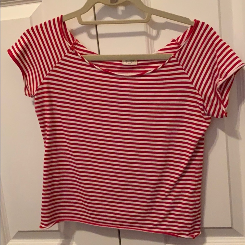 brandy melville striped tee